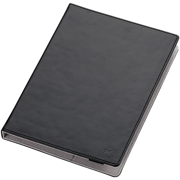 タブレット汎用ブックタイプケース/レザー/7.0～8.4インチ/ブラック