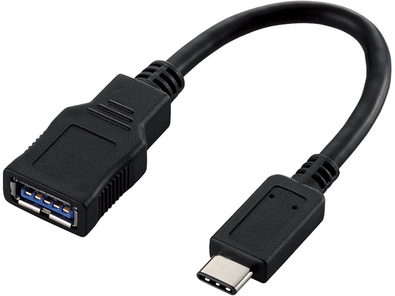 USB3.1変換ケーブル/Type-C端子/ブラック