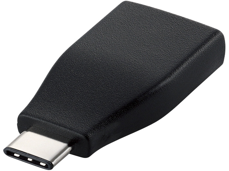 USB3.1変換アダプタ/Type-C端子/ブラック