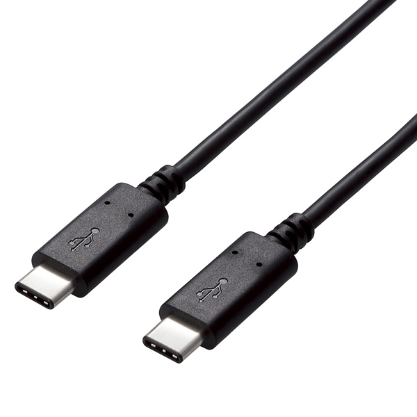 USB2.0ケーブル/C-Cタイプ/認証品/USB Power Delivery対応/5A出力/2.0m/ブラック