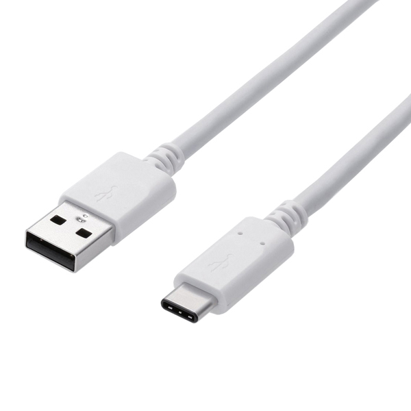 スマートフォン用USB2.0ケーブル/USB(A-C)/認証品/3.0m/ホワイト