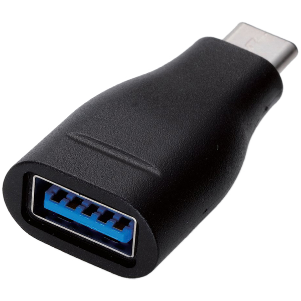 スマートフォン用USB3.1変換アダプタ/USB(Aメス)-USB(Cオス)/ブラック