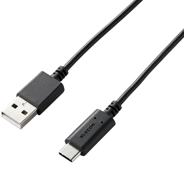 スマートフォン用USBケーブル/USB2.0準拠(A-C)/0.5m/ブラック