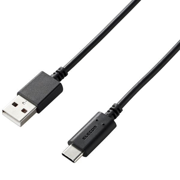スマートフォン用USBケーブル/USB2.0準拠(A-C)/2.0m/ブラック