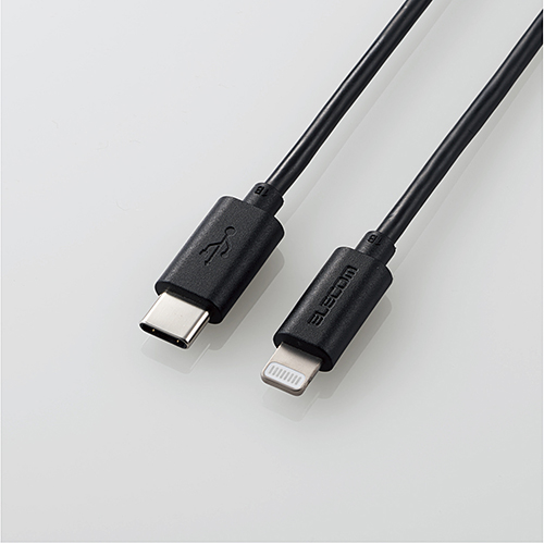 USB-C to Lightningケーブル/スタンダード/0.5m/ブラック