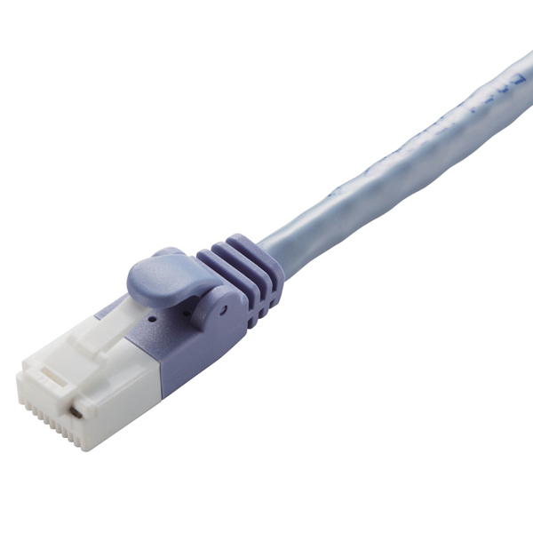 LANケーブル/CAT6対応/EU RoHS指令準拠/爪折れ防止/簡易パッケージ仕様/50m/ブルー