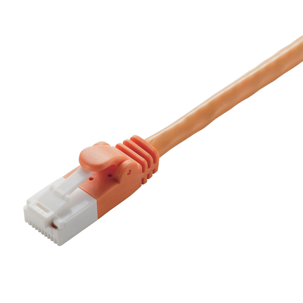 LANケーブル/CAT6対応/EU RoHS指令準拠/爪折れ防止/簡易パッケージ仕様/15m/オレンジ