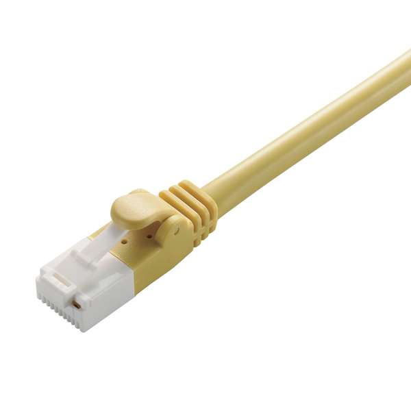 LANケーブル/CAT6対応/EU RoHS指令準拠/爪折れ防止/簡易パッケージ仕様/20m/イエロー