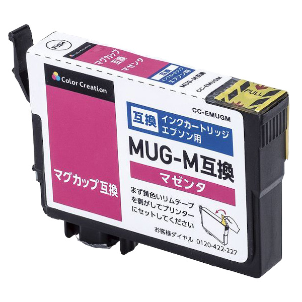 Color Creation 汎用インクカートリッジ/EPSON/MUG-M互換/マグカップ/マゼンタ