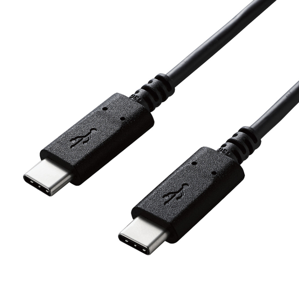 USB2.0ケーブル/C-Cタイプ/認証品/USB Power Delivery対応/3A出力/1.5m/ブラック