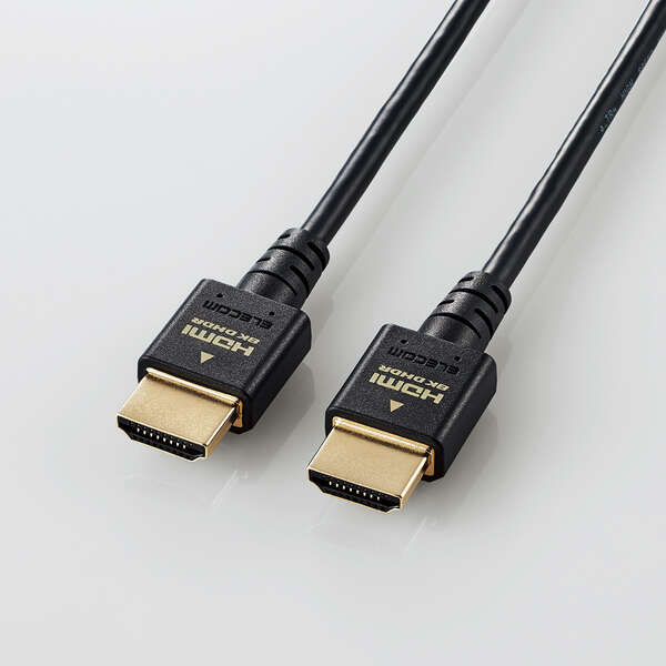 HDMIケーブル/HDMI2.1/ウルトラハイスピード/スリム/1.5m/ブラック
