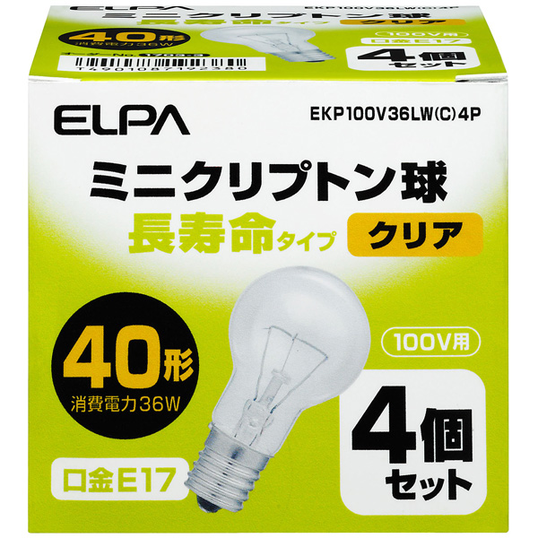 長寿命ミニクリプトン球 36W 4P