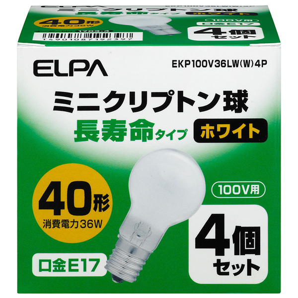 長寿命ミニクリプトン球 36W 4P