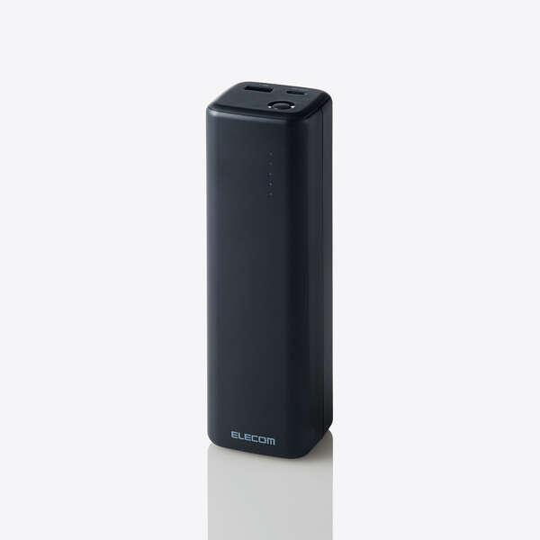 モバイルバッテリー/USB Power Delivery認証/20100mAh/52.5W/USB-C 1ポート/USB-A 1ポート/ブラック