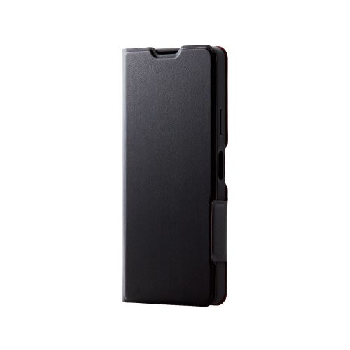 Xperia 10 IV(SO-52C/SOG07)用レザーケース/手帳型/UltraSlim/薄型/磁石付き/ブラック