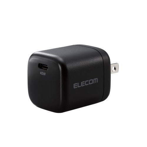 AC充電器/USB充電器/USB Power Delivery/45W/USB-C1ポート/スイングプラグ/ブラック