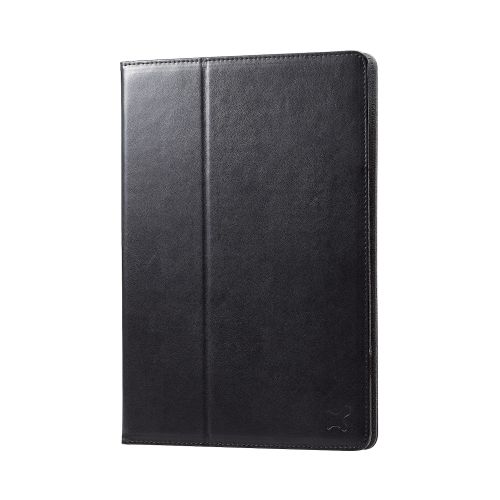 タブレット汎用手帳型ケース/ソフトレザー/2アングル/ペンホルダー/8.5～11.5inch/ブラック