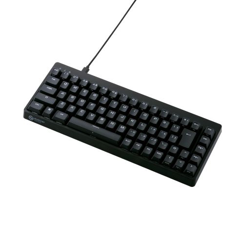 ゲーミングキーボード/V custom/有線/着脱式/メカニカル/ネオクラッチキーキャップ/テンキーレス/65％サイズ/スピードリニア(銀軸)/ブラック