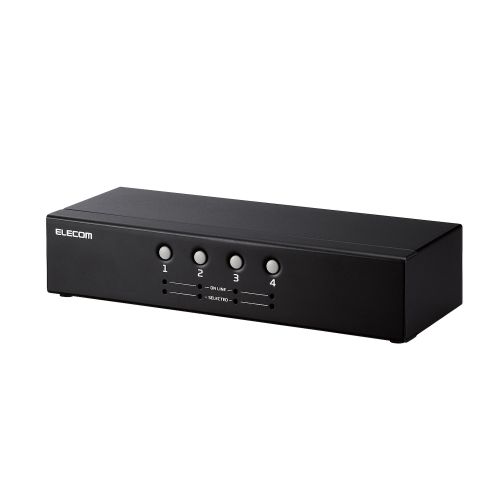 パソコン切替器(KVM)/VGA対応/4台切替
