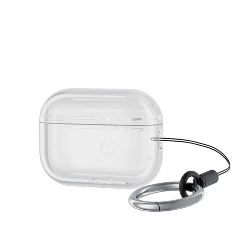 AirPods Pro 第2世代対応アクセサリ/ソフトケース/カラビナ付き/クリア