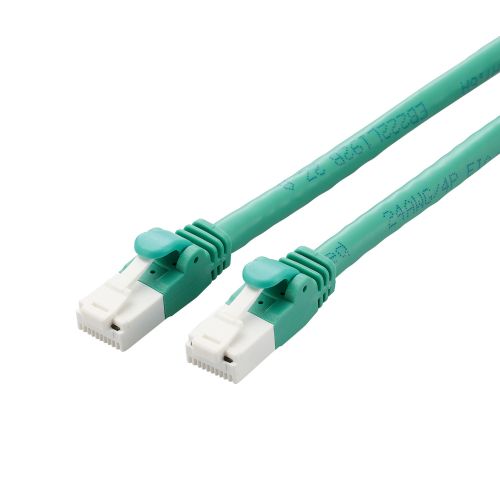 LANケーブル/CAT6A対応/EU RoHS指令準拠/爪折れ防止/簡易パッケージ仕様/3.0m/グリーン