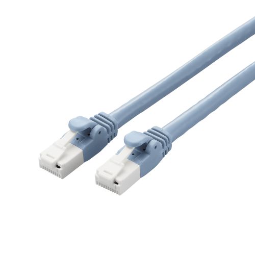 LANケーブル/CAT6A対応/EU RoHS指令準拠/爪折れ防止/簡易パッケージ仕様/3m/ブルー/10個セット