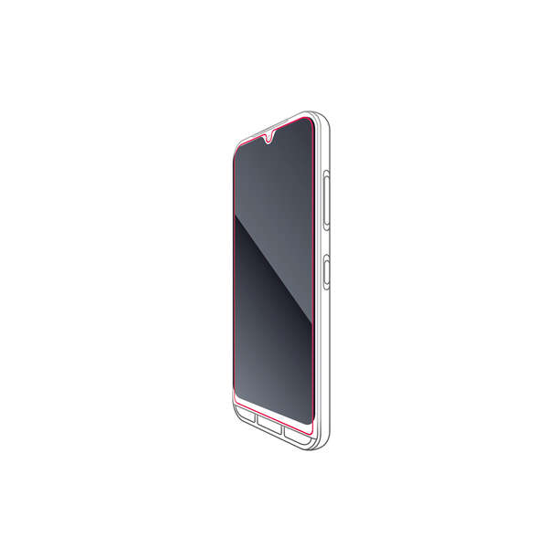 かんたんスマホ3/あんしんスマホ(KY-51B)用フィルム/指紋防止/反射防止
