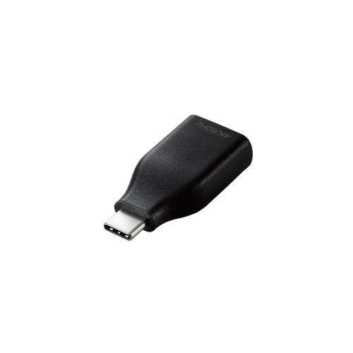 映像変換アダプター/USB Type-C - HDMI/60Hz/コンパクト/ブラック