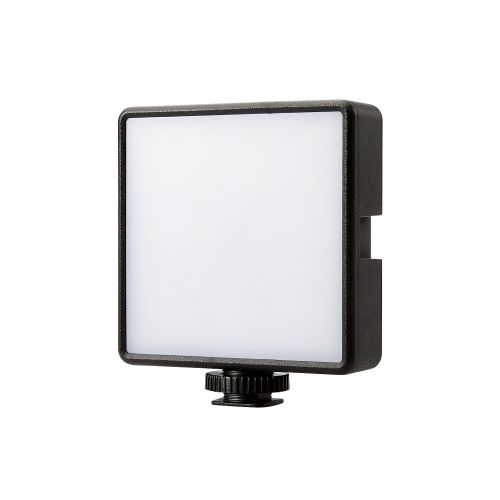 LED定常ライト/8×8cm/3色モード/5段階調光/2000mAh/USB給電/ブラック