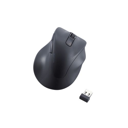 マウス/EX-G/2023年モデル/右手専用/Mサイズ/無線2.4GHz/5ボタン/抗菌仕様/静音設計/ブラック