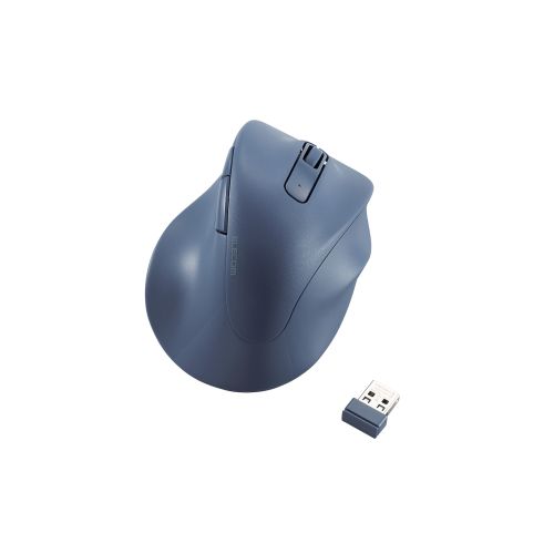 マウス/EX-G/2023年モデル/右手専用/Mサイズ/無線2.4GHz/5ボタン/抗菌仕様/静音設計/ブルー