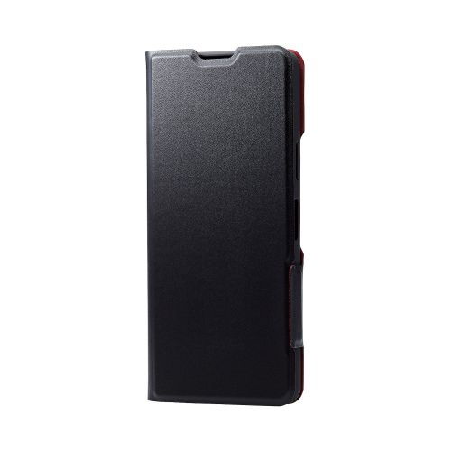 Xperia 10 V (SO-52D/SOG11)用レザーケース/手帳型/UltraSlim/薄型/超軽量/磁石付き/ブラック