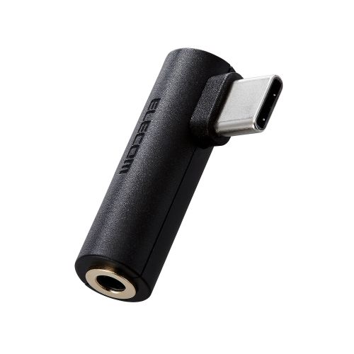 音声変換アダプター/直挿し/USB Type-C to 3.5mmステレオミニ端子/DAC搭載/ブラック