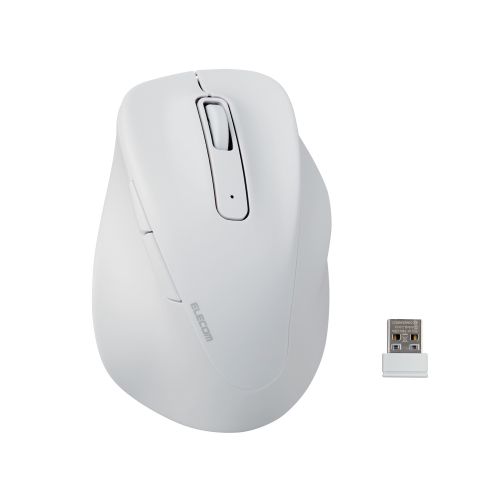 マウス/EX-G/2023年モデル/右手専用/XLサイズ/無線2.4GHz/5ボタン/抗菌仕様/静音設計/ホワイト