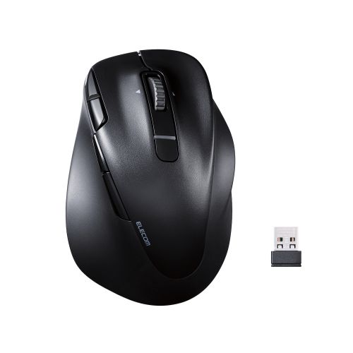 マウス/EX-G PRO/右手専用/XLサイズ/Bluetooth/無線2.4GHz/8ボタン/高速スクロール/チルトホイール/抗菌/静音/充電式/ブラック