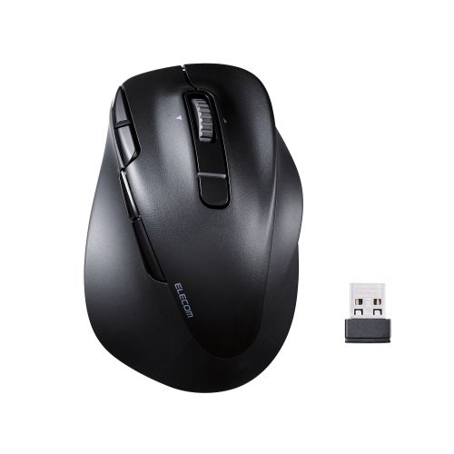 マウス/EX-G PRO/右手専用/Sサイズ/Bluetooth/無線2.4GHz/8ボタン/高速スクロール/チルトホイール/抗菌/静音/充電式/ブラック