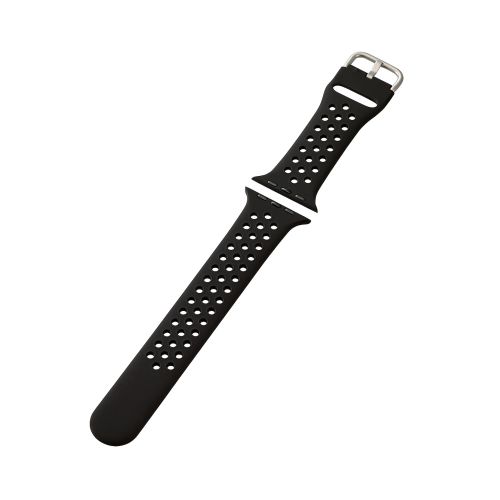 Apple Watch 49/45/44/42mm用シリコンバンド/アクティブタイプ/ブラック