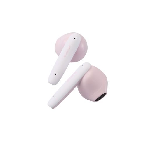 Bluetoothイヤホン/完全ワイヤレス/AAC対応/低遅延モード/セミオープン/タッチセンサー/マカロンピンク