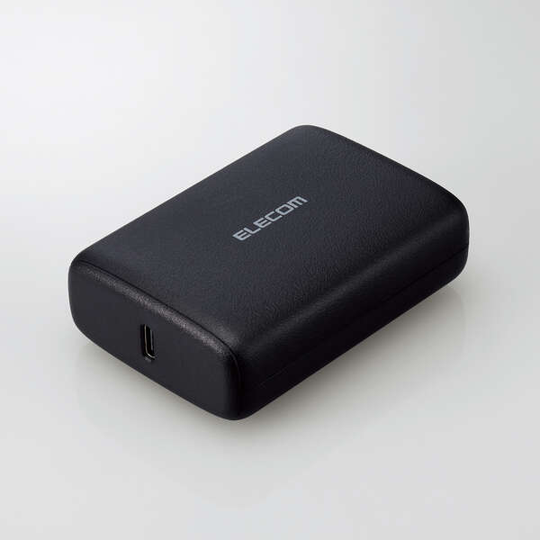 モバイルバッテリー/リチウムイオン電池/USB PD/20W/10000mAh/USB Type-C入出力×2/ブラック