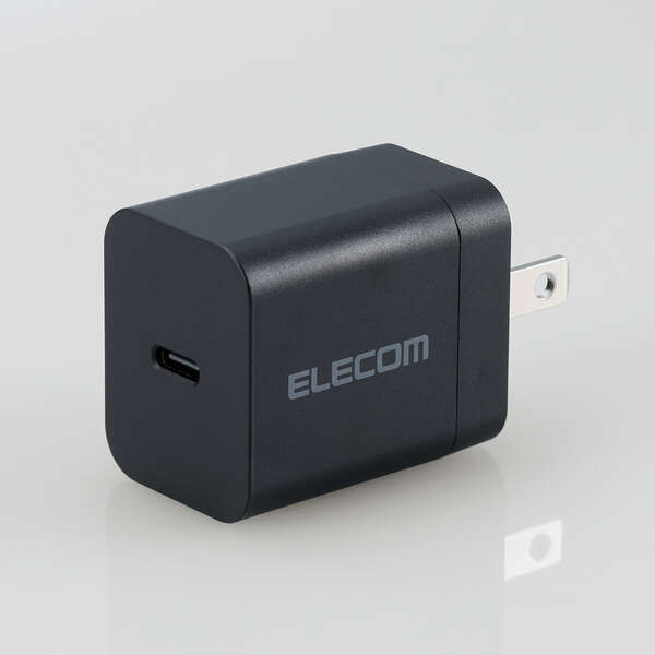 AC充電器/スマホ・タブレット用/USB Power Delivery/20W/USB-C1ポート/ブラック
