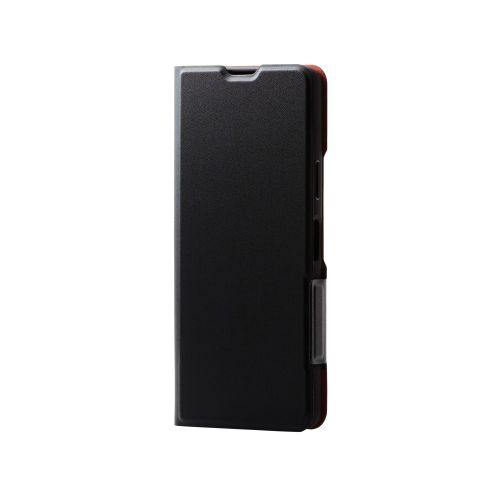 Xperia 10 VI (SO-52E)用レザーケース/手帳型/UltraSlim/薄型/磁石付き/ブラック