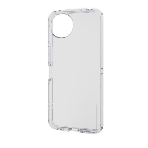 AQUOS wish4 (SH-52E)用ソフトケース/TOUGH SLIM LITE/衝撃吸収/ストラップシート付属/クリア