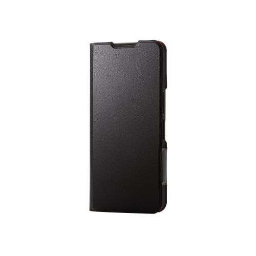 AQUOS wish4 (SH-52E)用レザーケース/手帳型/UltraSlim/薄型/磁石付き/ブラック