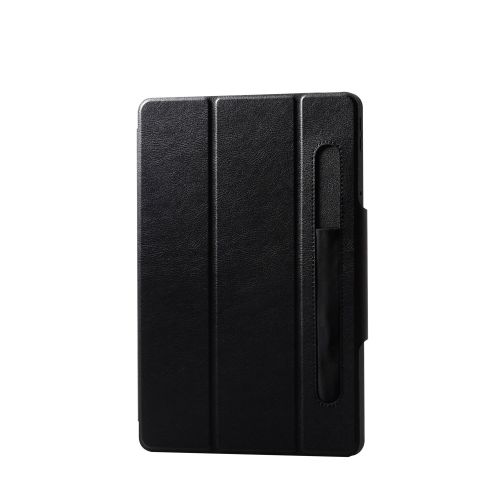 Lenovo Tab K11用フラップケース/手帳型/タッチペン収納対応/ブラック