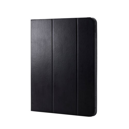 13インチiPad Pro(M4)ソフトレザーケース/ドローイングアングル/360度回転/ブラック