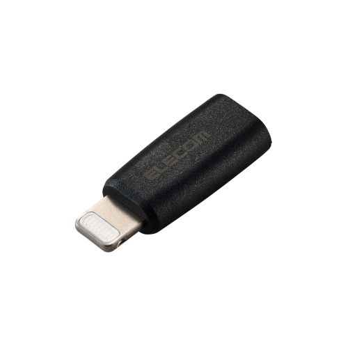 変換アダプタ/Type-C(メス)-Lightning(オス)/USB Power Delivery対応/ブラック