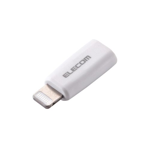 変換アダプタ/Type-C(メス)-Lightning(オス)/USB Power Delivery対応/ホワイト