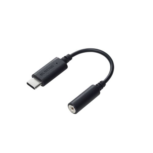 音声変換ケーブル/USB Type-C to 3.5mmステレオミニ端子/DAC搭載/ブラック