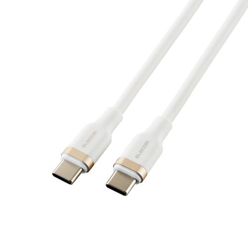 USB Type-C to USB Type-Cケーブル/USB Power Delivery対応/100W対応/なめらか/1.0m/ホワイト