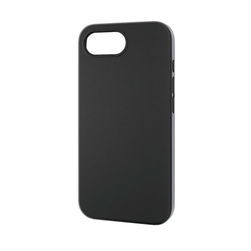 iPhone 17e/16e/ハイブリッドケース/シリコン/カラータイプ/ブラック